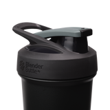 Sport Stainless Sleek shaker bottle with lockable lid and BlenderBall for smooth blends, featuring an insulated, easy-grip design and advanced blending technology. | Color#Smokestack