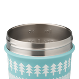 Beautiful blue WInter themed textured shaker cup. | Color#Blue Spruce