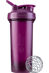 Black BlenderBottle protein shake cup. | Color#Plum_Size#28oz